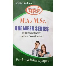 MA Public Administration -Indian Constitution (Q & A) One week series (ENGLISH MEDIUM) 